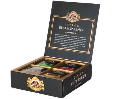 Zestaw herbat Basilur Black Essence – czarne herbaty cejlońskie w eleganckim pudełku.