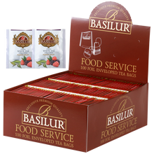 Zestaw Basilur Forest Fruit – 100 torebek białej herbaty cejlońskiej o smaku owoców leśnych.