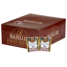Zestaw Basilur Lavender – 100 torebek herbaty Earl Grey z nutą kwiatową i delikatnym aromatem lawendy.
