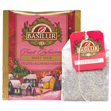 Basilur Winter Spice, indywidualna koperta i saszetka z owocową mieszanką