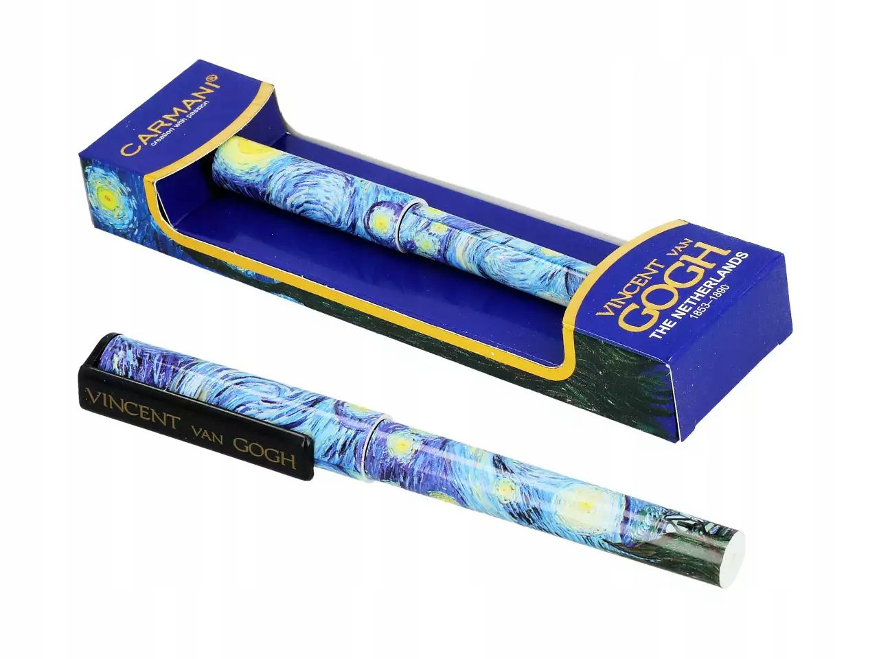 Długopis Vincent van Gogh Gwieździsta Noc w eleganckim pudełku prezentowym