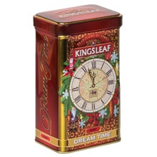 Herbata Kingsleaf Dream Time Ruby w ozdobnej puszce z motywem zegara, czarna herbata cejlońska 75 g.
