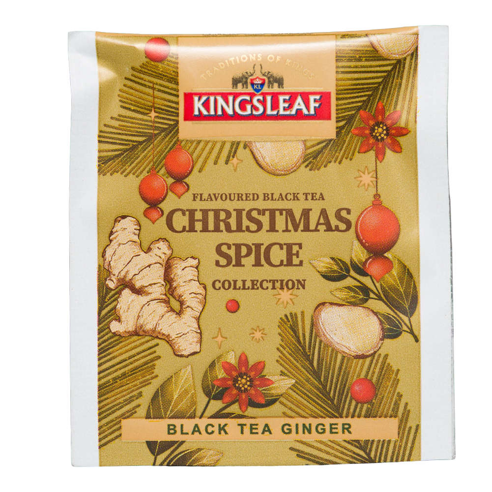 Koperta herbaty kingsleaf black tea ginger