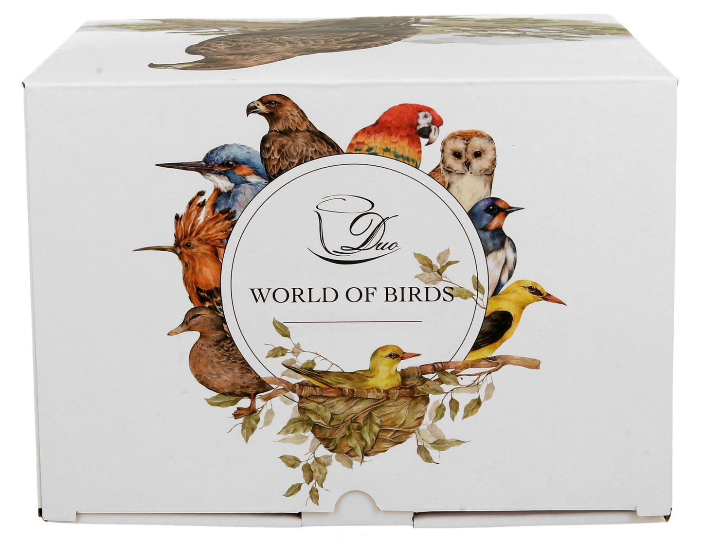 Kubek porcelanowy XXL Bociany 1000 ml w ozdobnym pudełku z kolekcji World of Birds - logo