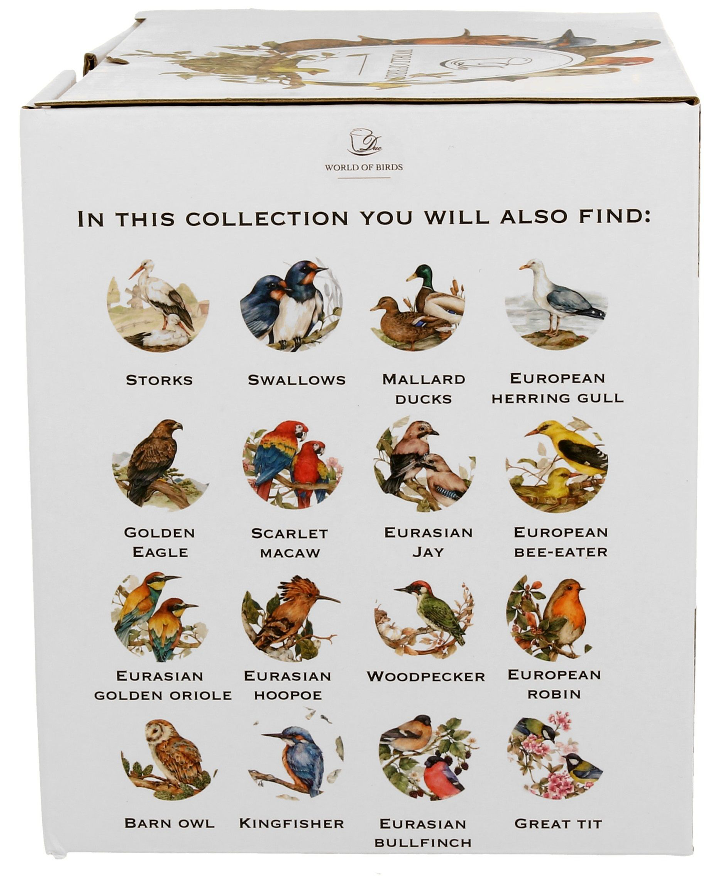 Kubek porcelanowy XXL Bociany 1000 ml w ozdobnym pudełku z kolekcji World of Birds