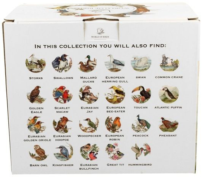 Pudełko ozdobne z kolekcji World of Birds do kubka porcelanowego z zaparzaczem Ptasi Świat Gile 400 ml.