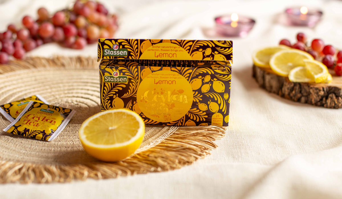Herbata Stassen Tea Lemon w żółtym pudełku