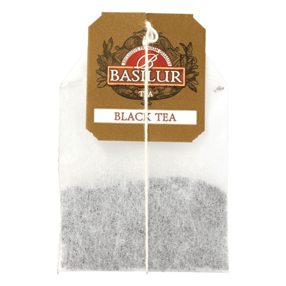 Biodegradowalna torebka herbaty marki basilur black tea
