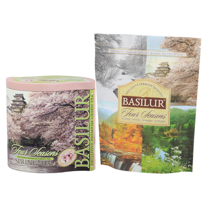 Zestaw herbat Basilur Four Seasons z puszką Spring Tea – edycja premium.
