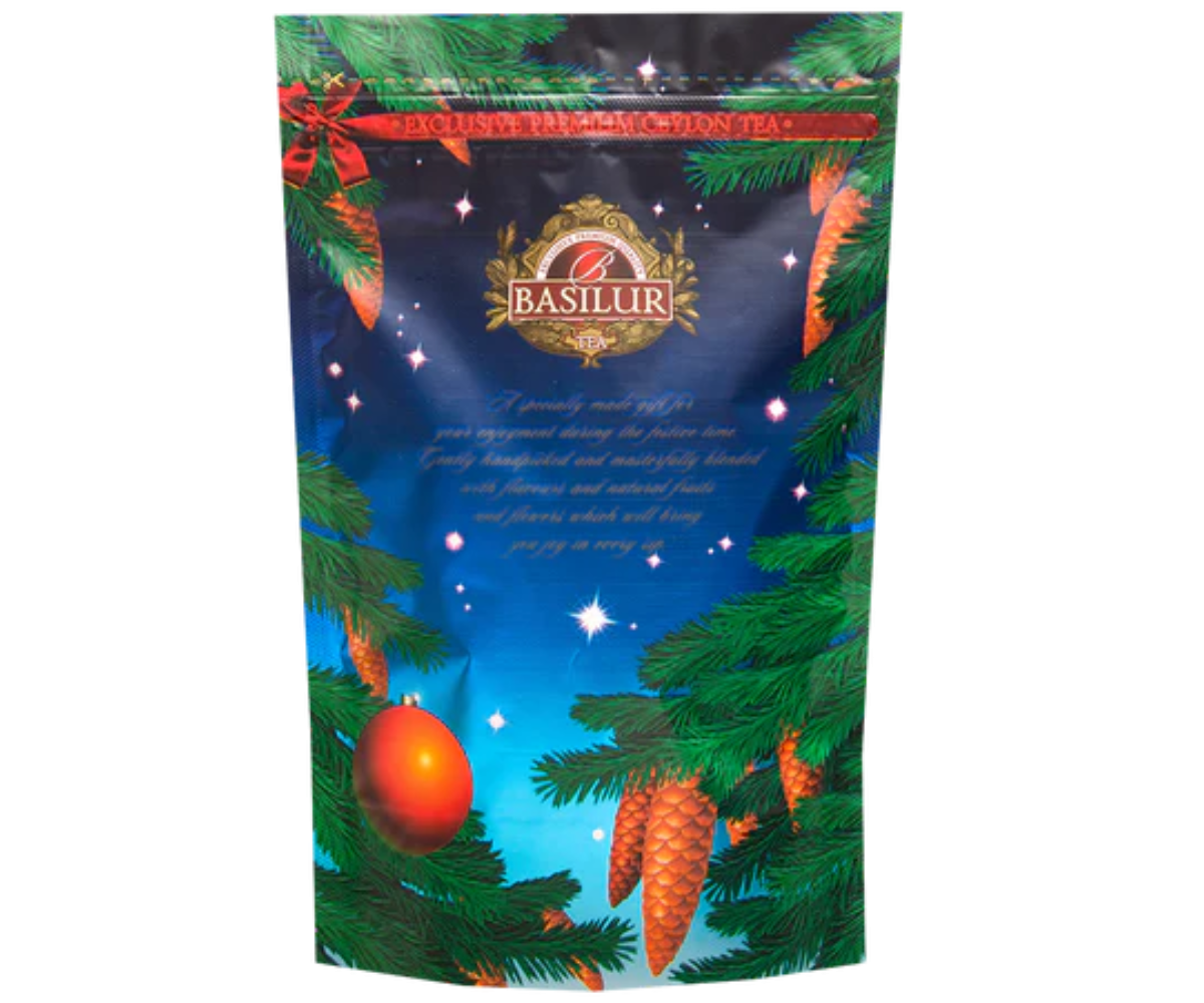 Opakowanie uzupełniające Basilur Merry Eve – świąteczna herbata z kolekcji Winter Village.